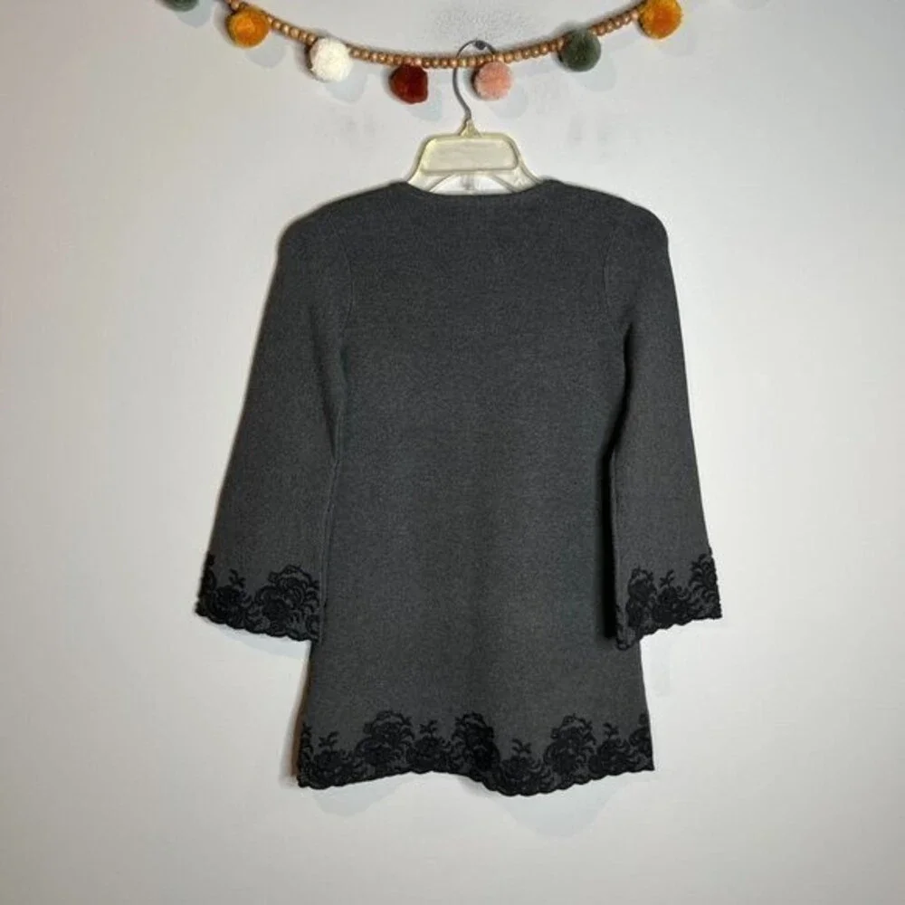 NWT Milly Minis grey embroidered lace dress